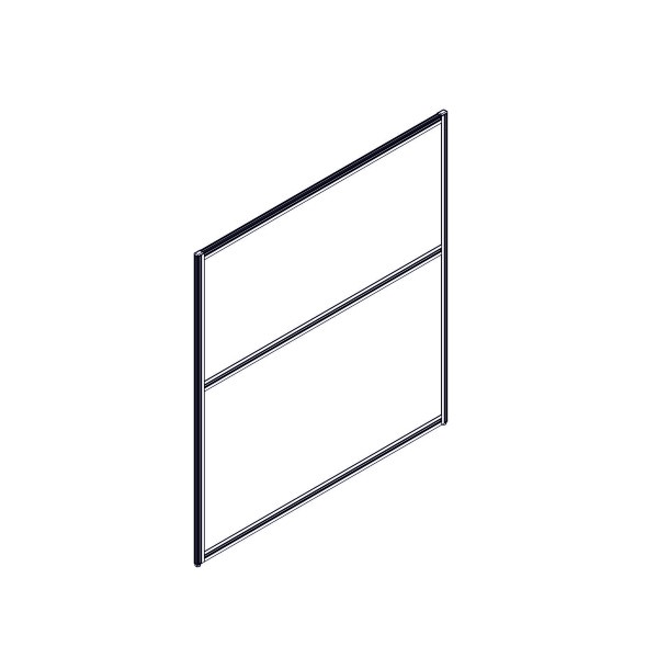 Секция комбинированной перегородки RP130SL120 Bravo grey/Серый 1200х22х1300 в Сочи 