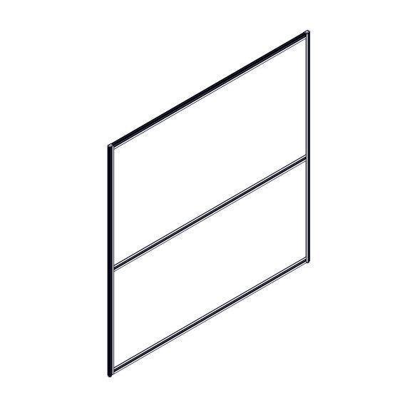 Секция комбинированной перегородки RP160SL160 Bravo grey/Серый 800х22х1600 в Сочи 