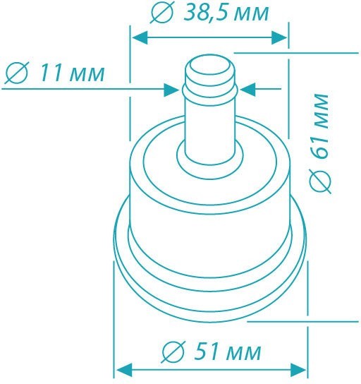 НАБОР ЗАГЛУШЕК БЮРОКРАТ FOOTSET35 ЧЕРНЫЙ ДЛЯ ПАРКЕТА/ЛАМИНАТА