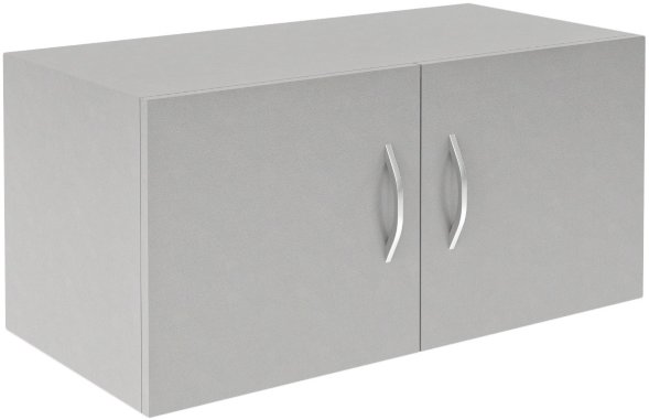 Антресоль широкая с глухими дверьми SA-770.1 Серый 770х375х370