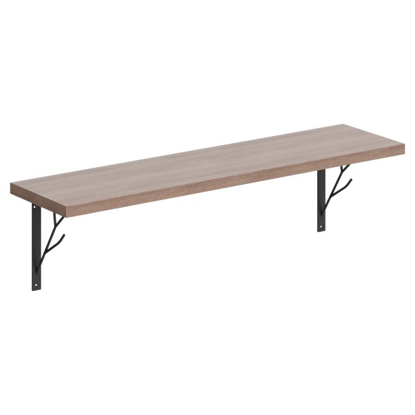 Полка с полкодержателями SH1-TREE 830х210х222 COFFEE в Сочи 