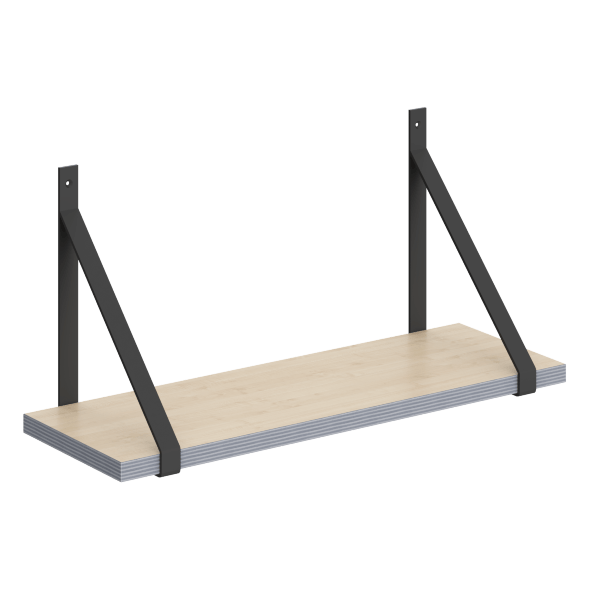 Полка с полкодержателями SH2-GINO 630х210х300 COFFEE в Сочи 