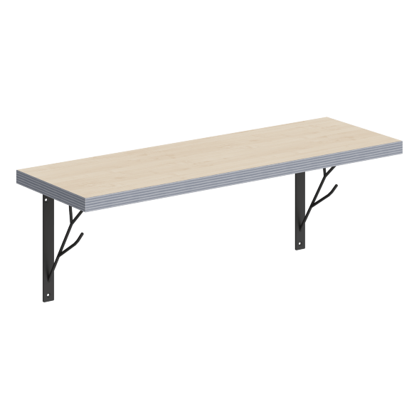 Полка с полкодержателями SH2-TREE 630х210х222 COFFEE в Сочи 