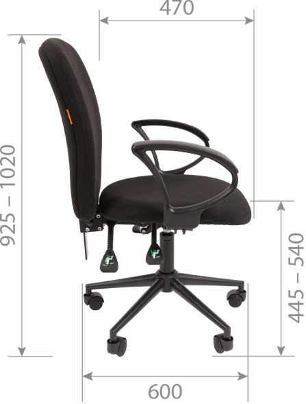 Кресло офисное CHAIRMAN 9801 BLACK