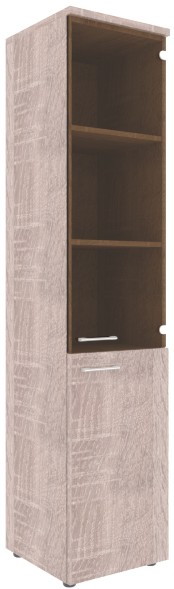 Шкаф колонка комбинированая (R) с топом XHC 42.2(R) Дуб Сонома 432х432х1955 XTEN