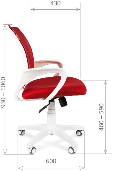 Компьютерное кресло CHAIRMAN 696 white