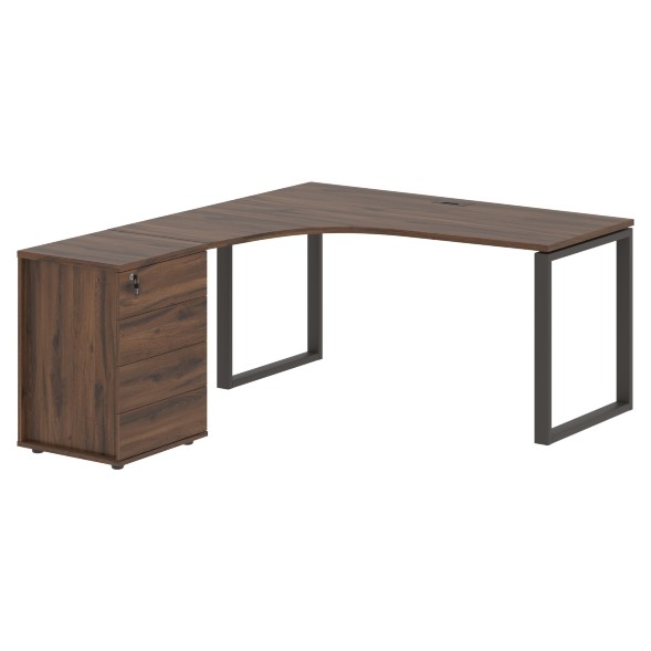 Стол эргономичный с тумбой EQCET 1518(L) 1560х1880х750 EDIS