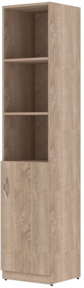 Шкаф колонка с глухой малой дверью SR-5U.5(R) Дуб Сонома светлый 386х375х1815