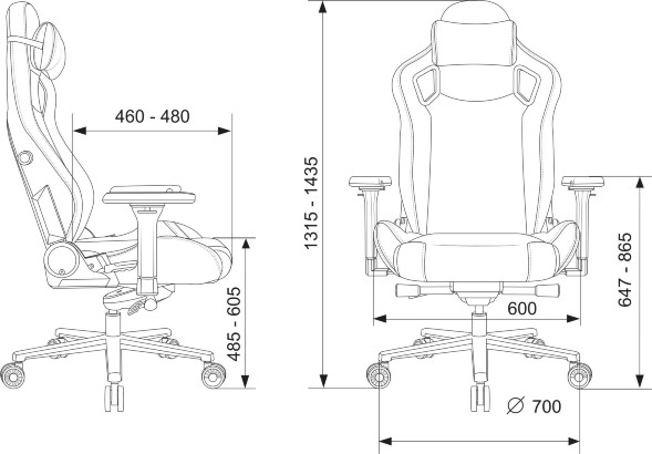 Кресло игровое Knight Craft