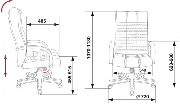 Кресло руководителя Бюрократ KB-10 ЭКО