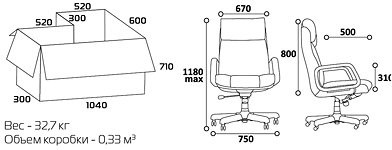 Директорское кресло CHAIRMAN 419 / CH 419