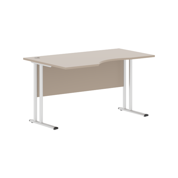 Стол эргономичный СА-2M(L) Клен*/серебро 1400х900х755 IMAGO-M в Сочи 