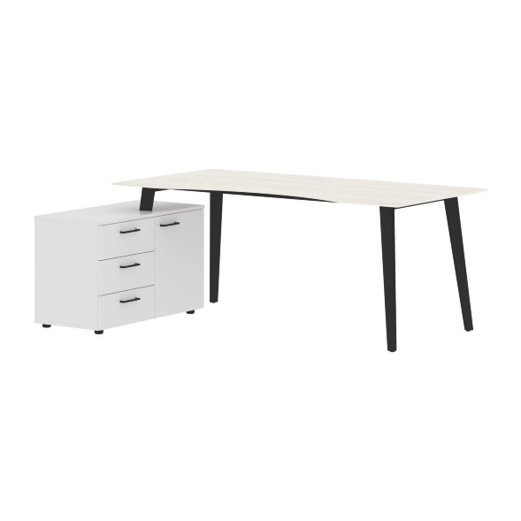 Стол руководителя с тумбой JCT 1813(L) 1800х1300х750 JAY в Сочи 