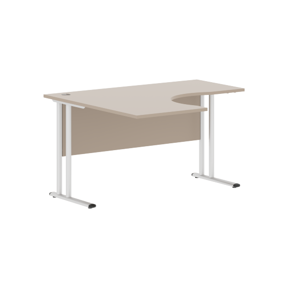 Стол эргономичный СА-3M(L) Клен*/серебро 1400х1200х755 IMAGO-M в Сочи 