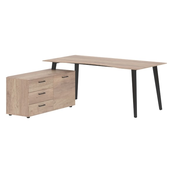 Стол руководителя с тумбой JCT 1818(L) 1800х1800х750 JAY в Сочи 