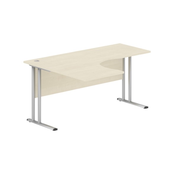 Стол эргономичный СА-4M(L) Клен*/серебро 1600х1200х755 IMAGO-M в Сочи 