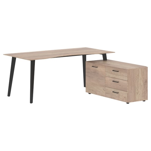 Стол руководителя с тумбой JCT 1818(R) 1800х1800х750 JAY в Сочи 