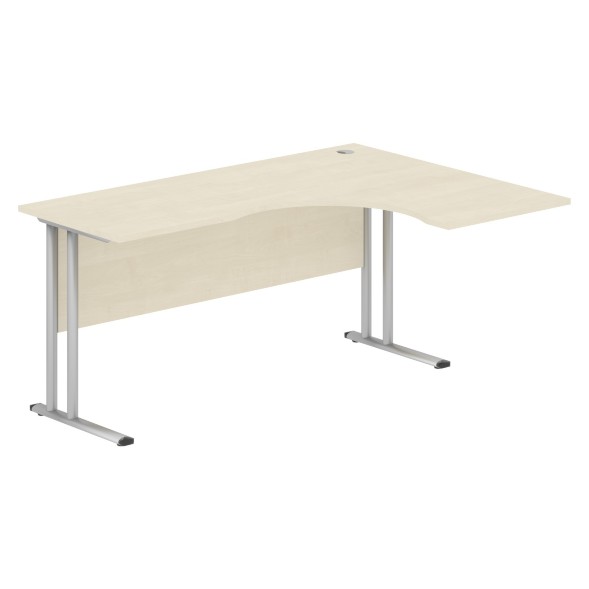 Стол эргономичный СА-4M(R) Клен*/серебро 1600х1200х755 IMAGO-M в Сочи 
