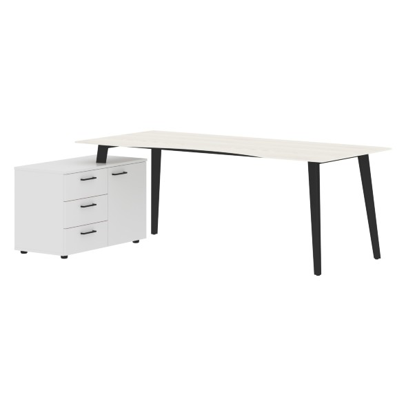 Стол руководителя с тумбой JCT 2013(L) 2000х1300х750 JAY в Сочи 