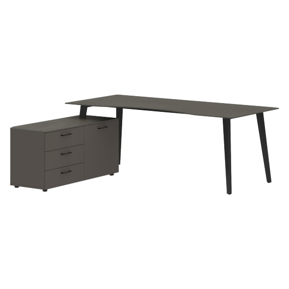 Стол руководителя с тумбой JCT 2018(L) 2000х1800х750 JAY в Сочи 