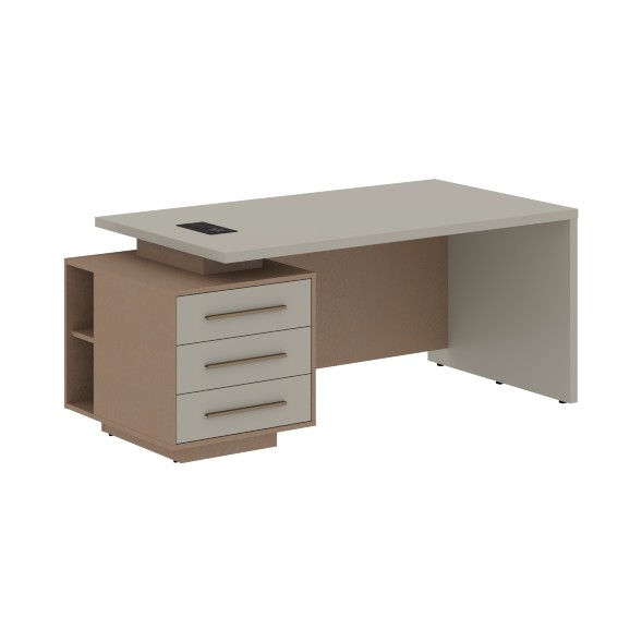 Стол руководителя с тумбой VCT 1890(L) 1800х900х750 VELION в Сочи 