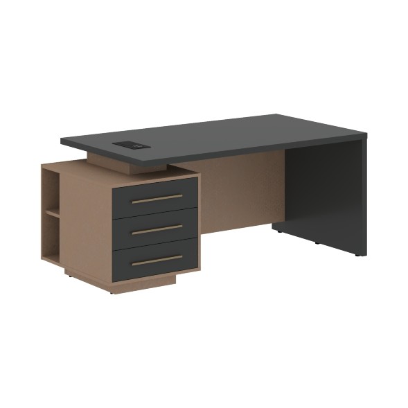 Стол руководителя с тумбой VCT 1890(L) 1800х900х750 VELION в Сочи 