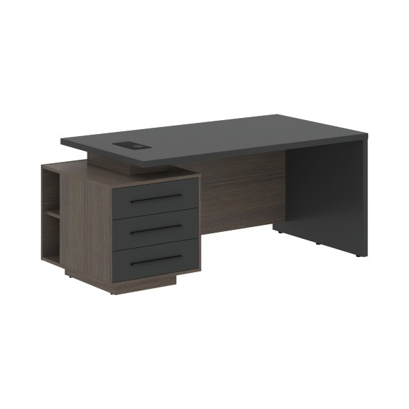 Стол руководителя с тумбой VCT 1890(L) 1800х900х750 VELION в Сочи 