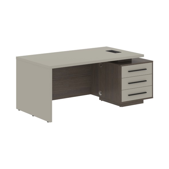 Стол руководителя с тумбой VCT 1890(R) 1800х900х750 VELION в Сочи 