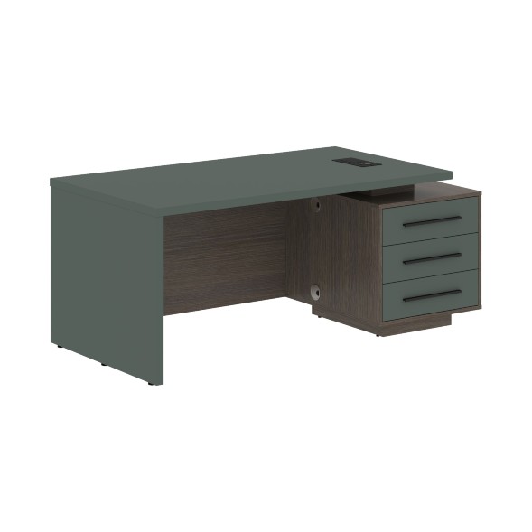 Стол руководителя с тумбой VCT 1890(R) 1800х900х750 VELION в Сочи 