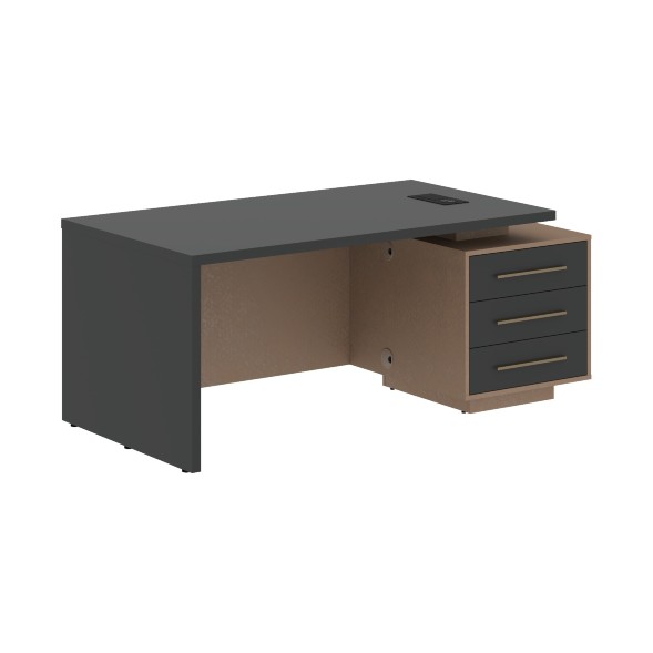 Стол руководителя с тумбой VCT 1890(R) 1800х900х750 VELION в Сочи 