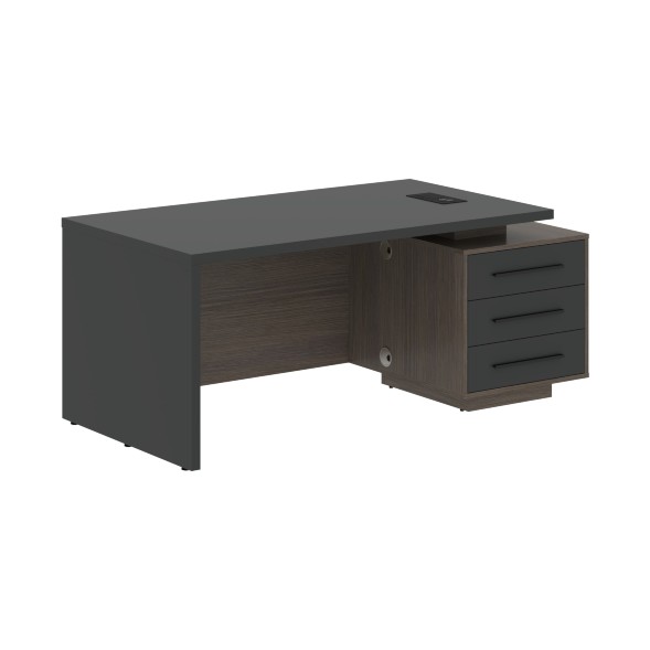 Стол руководителя с тумбой VCT 1890(R) 1800х900х750 VELION в Сочи 