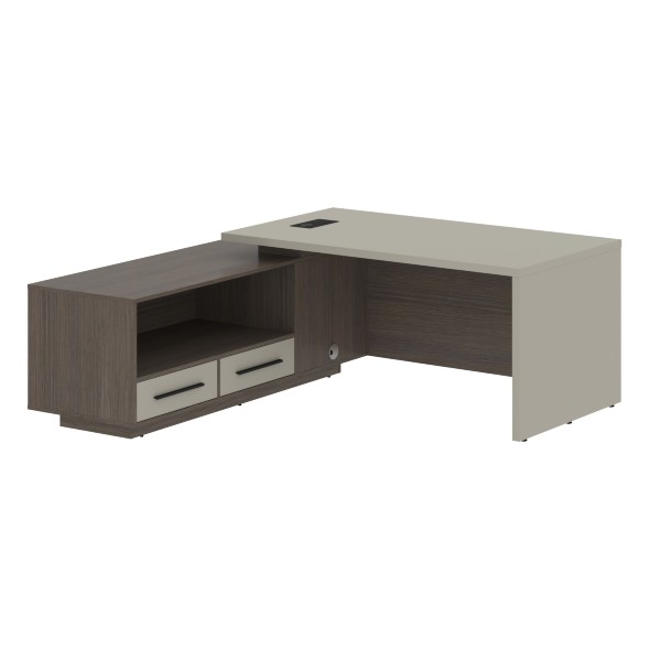 Стол руководителя с тумбой VCT 1919(L) 1900х1900х750 VELION в Сочи 