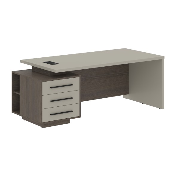 Стол руководителя с тумбой VCT 2090(L) 2000х900х750 VELION в Сочи 