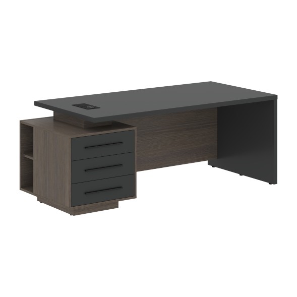 Стол руководителя с тумбой VCT 2090(L) 2000х900х750 VELION в Сочи 