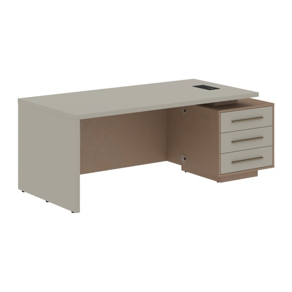 Стол руководителя с тумбой VCT 2090(R) 2000х900х750 VELION в Сочи 