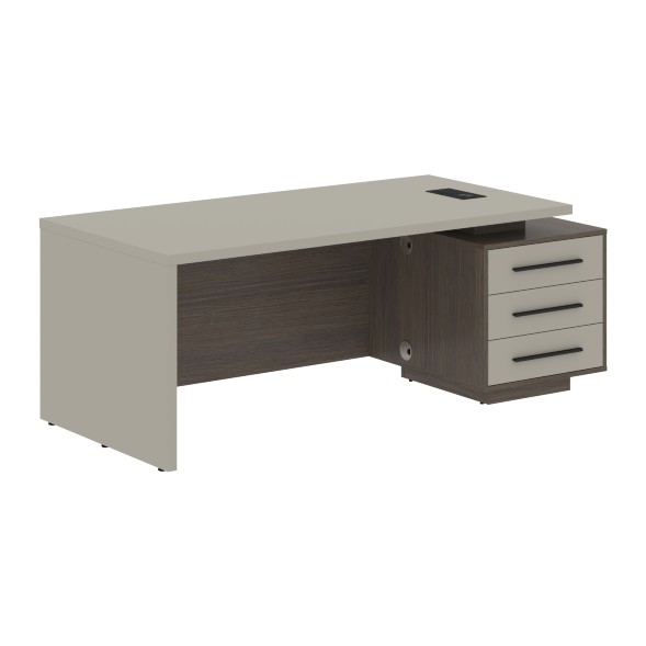 Стол руководителя с тумбой VCT 2090(R) 2000х900х750 VELION в Сочи 