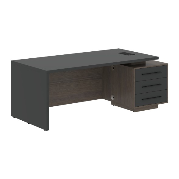 Стол руководителя с тумбой VCT 2090(R) 2000х900х750 VELION в Сочи 