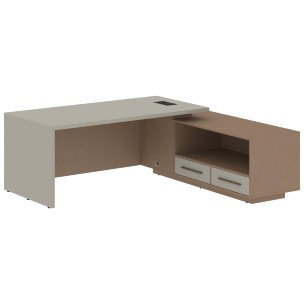 Стол руководителя с тумбой VCT 2119(R) 2100х1900х750 VELION