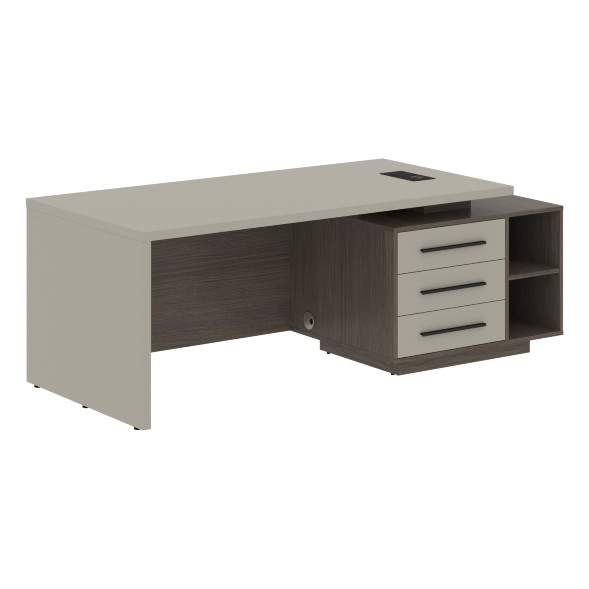 Стол руководителя с тумбой VCT 2190(R) 2100х900х750 VELION в Сочи 