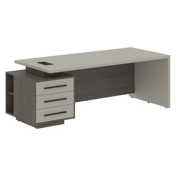 Стол руководителя с тумбой VCT 2290(L) 2200х900х750 VELION в Сочи 