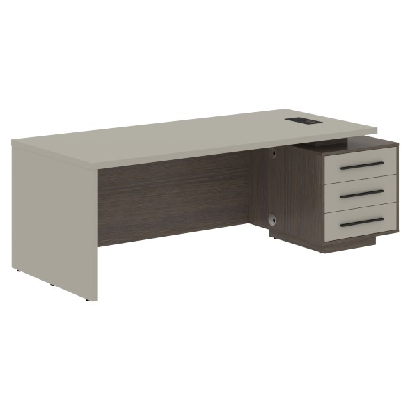 Стол руководителя с тумбой VCT 2290(R) 2200х900х750 VELION в Сочи 