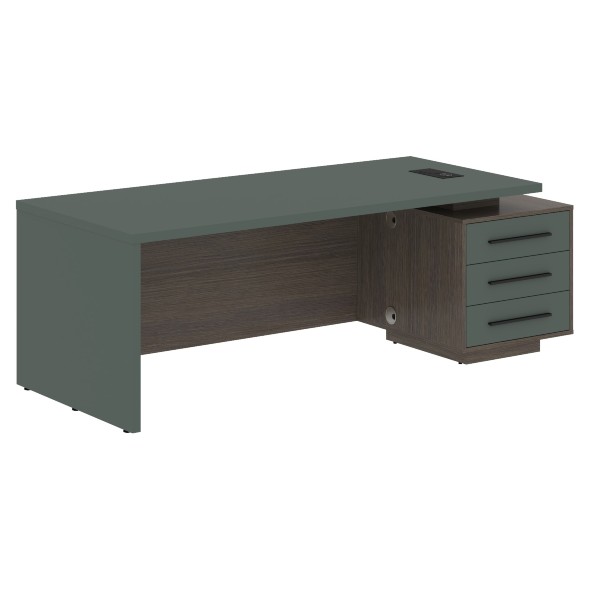 Стол руководителя с тумбой VCT 2290(R) 2200х900х750 VELION в Сочи 