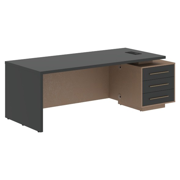 Стол руководителя с тумбой VCT 2290(R) 2200х900х750 VELION в Сочи 