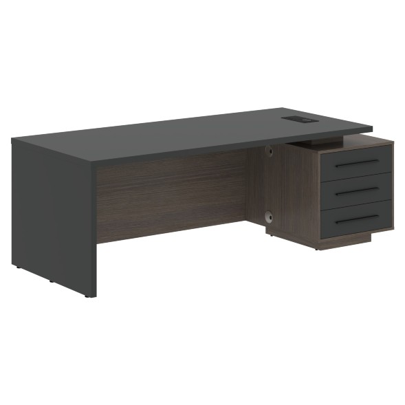 Стол руководителя с тумбой VCT 2290(R) 2200х900х750 VELION в Сочи 